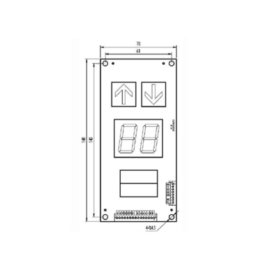 Vertical 7 Segment Display Lift Indicator Panel For Elevator Sreens  LED Display