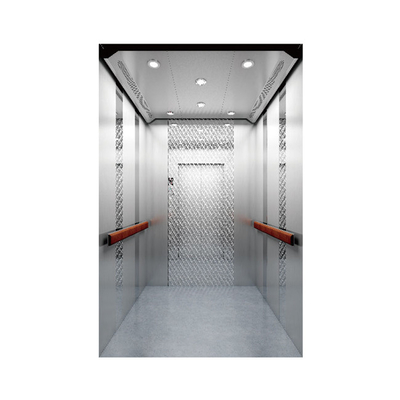 1m/S Stainless Steel Passenger Elevator Low Noise Stainless Steel Lift Cabin 1150kg