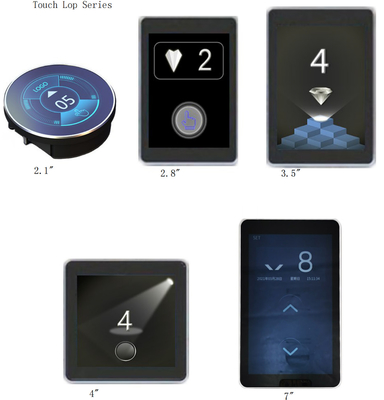 LCD LED Elevator Lop Touch Screen Size 2.1" 2.8" 3.5" 4" 7"