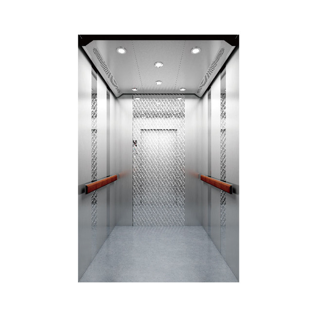 1m/S Stainless Steel Passenger Elevator Low Noise Stainless Steel Lift Cabin 1150kg